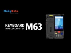 M63 Keyboard Mobile Computer Retail PDA Bar Code Scanner Android 14
