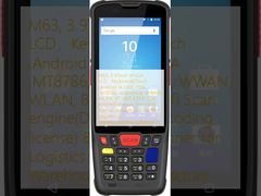 M63, 3.97inch WVGA LCD，Keyboard&Touch ,Android 14 GMS, PDA ,MT8786, 4GB+64GB, WWAN, WLAN, BT, GPS, E3150 Scan engine(Datalogic Decoding license) Barcode Scanner for Logistics & Warehouse&maunufacture